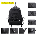 GlneYos basketball bag backpack with Separate Shoes Compartment & Ball Holder,Large Multi functiona Sports Bag Basketball Accessories fit soccer tennis gym Black