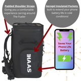 Brew Haas Backpack Cooler Matte Black, Premium Leak Proof Zipper, Insulated, Smart aerogel Pockets, This Waterproof Back Pack Cooler Soft Sided, Hold 36 Can Like The yeti and rtic Coolers
