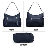 HESHE Genuine Leather Purses for Women Shoulder Hobo Bag Crossbody Satchel Handbags Designer Ladies Totes Purse