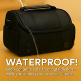 Large Padded Camera Bag with Shoulder Strap – DSLR & Mirrorless Camera Carrying Bag, Lightweight Protective Crossbody Camera Bag