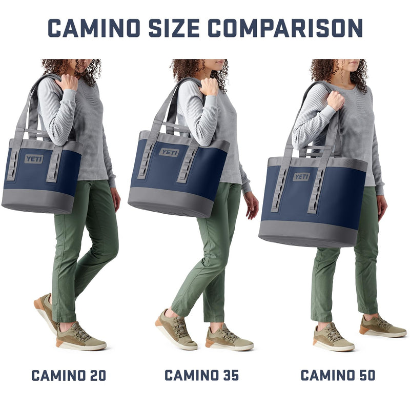 YETI Camino 35 Carryall with Internal Dividers, All-Purpose Utility, Boat and Beach Tote Bag, Durable, Waterproof, Storm Gray