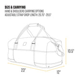 Carhartt Classic Duffels, Heavy-Duty Bag for Jobsite, Gym, & Travel, 55L, Carhartt Brown