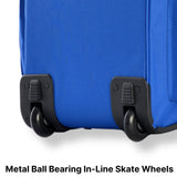 Olympia U.S.A. 33 inch Jumbo Size 8 Pockets Wheeled Rolling Duffel Bag Water Resistant Luggage Lightweight Travel Suitcase with Retractable Handle