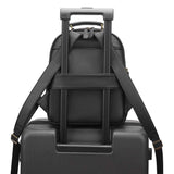 Divvia Small Camera Backpack Classic PU Leather for DSLR, Professional Camera Bag for Photographers with 11 Inch Pad/Tablet Compartment Small 10L Black