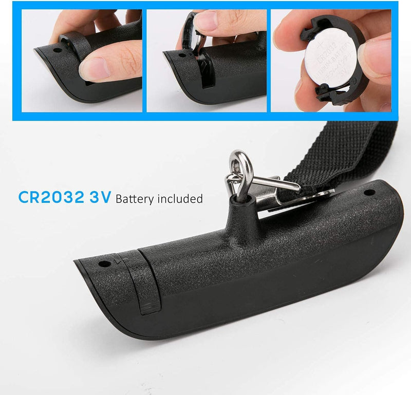 Luxebell Luggage Scale Portable Handheld Digital Suitcase Weight 110lbs Airplane Travel Essentials Gift LCD Backlight Temperature Sensor