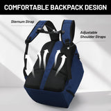 MIER Basketball Backpack Bags Sports Gym Backpacks with Shoe Compartment and Ball Holder for Adult Men Large Soccer Volleyball Football Equipment Gear Bag,Dark Blue