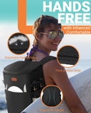 Tuwubi Soft Cooler Backpack 30 Cans/45 Cans, Backpack Coolers Insulated Leak Proof Thermal Lunch Backpack for Men Work Small Cooler Bag Beach Travel Picnic Drink Beverage Beer(30 Cans, Black)
