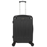 World Traveler Dejuno Cornwall Lightweight Hardside Spinner Luggage, Black, Carry-On