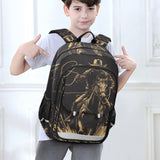 ARGTILDN Western Cowboy Horse Backpack for Boys Girls Kids School Bag Lightweight Laptop Backpack Elementary Capacity Bookbags for Travel Daypack with Reflective Stripes