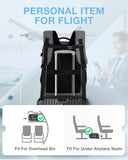 BAGSMART 37L Compression Travel Backpack, Expandable Carry On Backpack with Packing Cubes, Water Resistant Weekender Backpack Fits 17 Inch laptop, Luggage Daypack with Shoe Bag, Grey