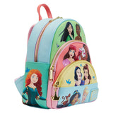 Loungefly Disney Princess Collage Triple Pocket Mini Backpack
