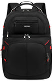 Insulated Cooler Backpack,Double Deck Leak Proof Cooler Bag,Insulated Backpack Cooler Lunch Backpack for Men Women,Black & Red