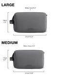 BAGSMART Toiletry Bag for Men, Travel Toiletry Organizer Dopp Kit Water-resistant Shaving Bag for Toiletries Accessories, Door Room Essentials,Grey-medium