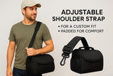 Large Padded Camera Bag with Shoulder Strap – DSLR & Mirrorless Camera Carrying Bag, Lightweight Protective Crossbody Camera Bag