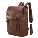Montana West Wrangler Laptop Backpack with USB Charging Port, Vintage Travel Work College Bookbag for Women Men