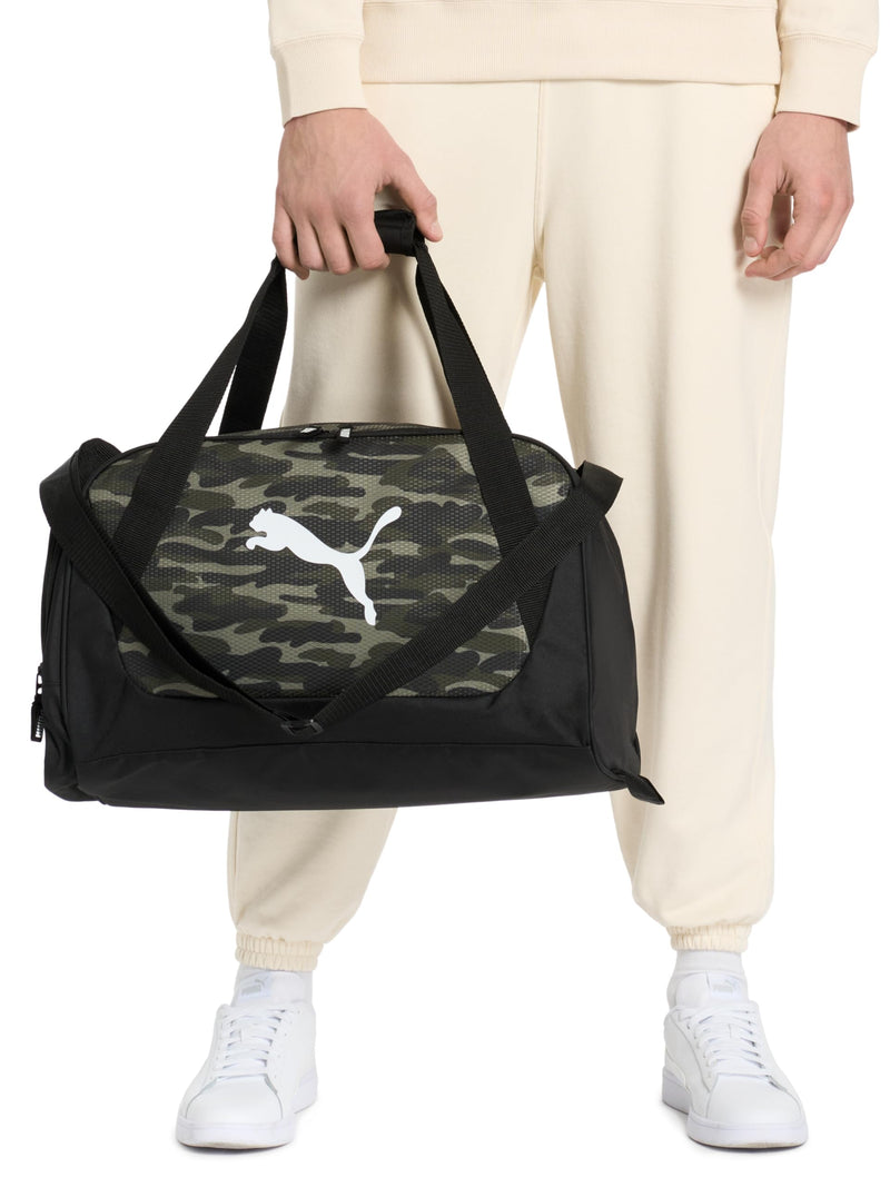 PUMA Form Factor Duffel Bag, Black/Silver, OS