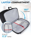 BAGSMART Camera Bag for DSLR, Waterproof Camera Backpacks for Photographers, Camera Case with Laptop Compartment-15.6" Black