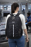 FUEL Travel Laptop Backpack Sport Shock Multi Large Compartments for College Bookbag, Hiking, Work, 18.5 x 13 x 7 Inches, Inch Black