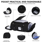 Gym Bag for Men Women with Shoes Compartment - Duffle Bag, Travel Backpack, Sports Backpack, Weekender Overnight Bag with Wet Pocket - Black, MIYCOO