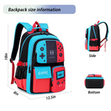 BLUWEI Boys Backpack Kids Bookbag TeensSchool Bag LuminousGame Large capacity bag(1Blue)
