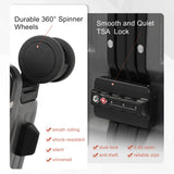 VentureVault Carry On Luggage 22x14x9 Airline Approved Aluminum Frame, 20 Inch Hard Shell Carry On Luggage, Suitcase Carry-on Zipperless Luggage, TSA Approved (Grey)