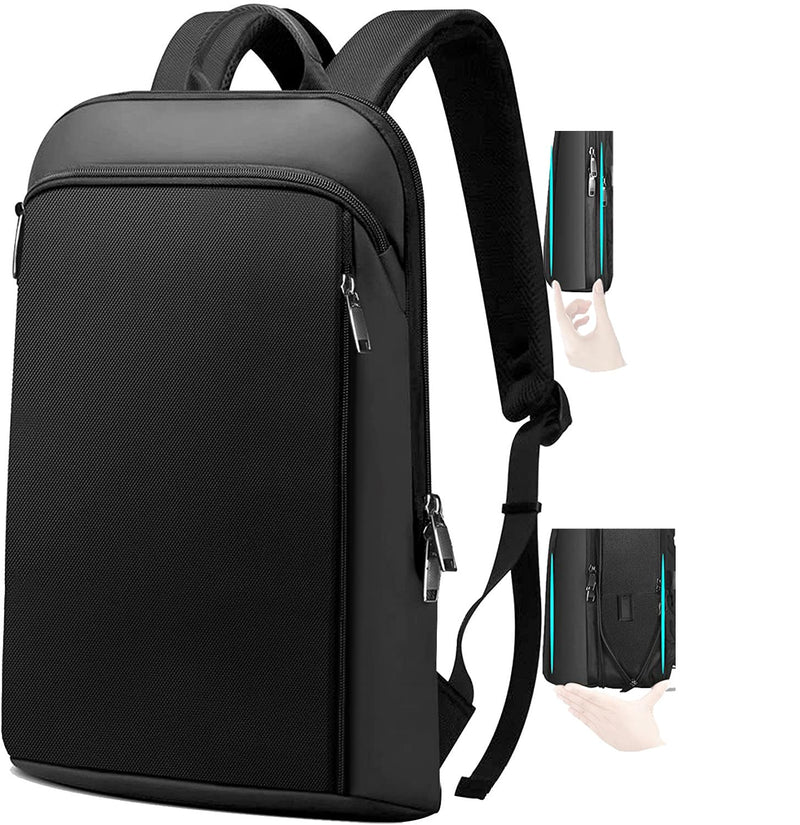 ZINZ Slim and Expandable 15 15.6 16 Inch Laptop Backpack Anti Theft Business Travel Notebook Bag with USB, Multipurpose Large Capacity Daypack for Men & Women,DB01K02