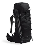 The North Face Terra 55 Backpack - Unisex Hiking Pack, Cinch-Top Opening with Zipper, Pole & Ice Axe Attachments, TNF Black/Asphalt Grey-NPF, Small/Medium