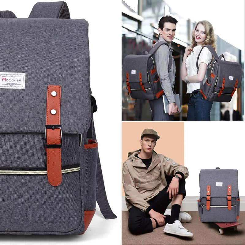 Modoker 15.6 Inch Laptop Backpack Quilted Work Backpack for Women Bookbag Teacher Backpack, Vintage Laptop Backpack
