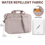 KROSER 17 Inch Laptop Briefcase Bag - Expandable Computer Case With Anti Theft, Waterproof Messenger Shoulder Bag for Business, Office, Travel - Pink