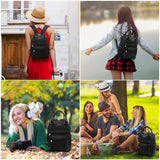 LOVEVOOK Mini Backpack for Women Stylish Waterproof Backpack Purse with USB Port, Cute Bookbag for College School Travel