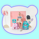 Meetbelify Kids Backpacks for Girls School Bag Cute Girls Backpacks Ages 8-10 with Lunch Box Bookbag Set Travel Backpack for Elementary Preschool Students