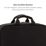 TUMI - Voyageur Madeline Cosmetic Bag - Women's Travel Makeup Toiletry Case, Lightweight with Zip Pockets and Metal Hanger - Medium, Black with Gold Hardware