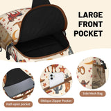 xspgrnm Brown Western Sling Bag Crossbody Chest Bag for Women Men, Water Resistant Lightweight Casual Crossbody Bag with Adjustable Strap, Travel Hiking Daypack Shoulder Backpack