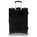 World Traveler Dejuno Monarch 26-Inch Lightweight Hardside Polycarbonate Expandable Spinner Luggage with TSA Lock - Black