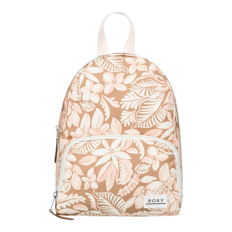 Roxy Women's Always Core Backpack | Travel | Everyday Carry | Beach | Polyester | 8L Capacity - Egret Soft Tropics