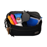 Eddie Bauer 3L Skylar Crossbody Waist Pack with Versatile Pockets and Adjustable Belt - Black