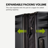Skyway Nimbus 4.0 Expandable, Durable Hardside, 4 Wheel Spinner, Lightweight Suitcase, Unisex, Stylish, Black, Carry-On 20-Inch