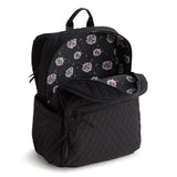 Vera Bradley Women's Premium Cotton Large Bancroft Backpack, Moonless Night, One Size