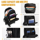 diwolor 35L Multi-Scene Detachable Handle Travel Rolling Backpack Airline Approved,360° Rotating Fit 15.6 Inch Laptop College Backpack With 4 Wheels,Carry on Luggage