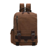 FANIGBAG Canvas Backpack Durable Vintage Travel Bookbag Laptop Backpack，Travel High Capacity Casual Daypack (brown A)