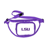 Logo Brands LSU Clear Fanny Pack