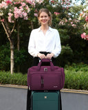 MILADA Underseat Carry On Luggage Bags for Travel Lightweight Foldable Carry On Bags for Airplanes Small Duffle Bag for Men Women TSA Approved Underseat Bag Travel Tote Bags, Purple