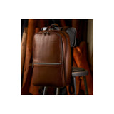 Samsonite Classic Leather Slim Backpack, Cognac , One Size