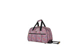 Lucas Designer Carry On Luggage Collection - Lightweight Pattern 22 Inch Duffel Bag- Weekender Overnight Business Travel Suitcase with 2- Rolling Spinner Wheels (SEA FORM) (PAISLEY)