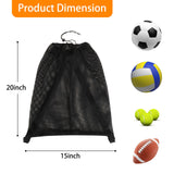Mordx1pcs Basketball Bag 15 * 20 inch Sports Single Ball Bag Drawstring Mesh Backpack, for Carrying Soccer Volleyball Baseball football Carrier Single Outdoor Sports Equipment