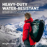 Eagle Creek Migrate 40L Travel Backpack Duffle Bag with Tuck-Away Backpack Straps, Full-Access Wide Mouth Opening & Seamless Bottom Bathtub Construction, Black