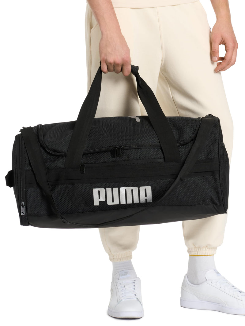 PUMA Demand Duffel Bag, Gray/Black, OS