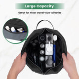 Carbrea Travel Toiletry Bag - Small Tavel Bag for Toiletries, Cosmetics, Accessories, Gifts - Black