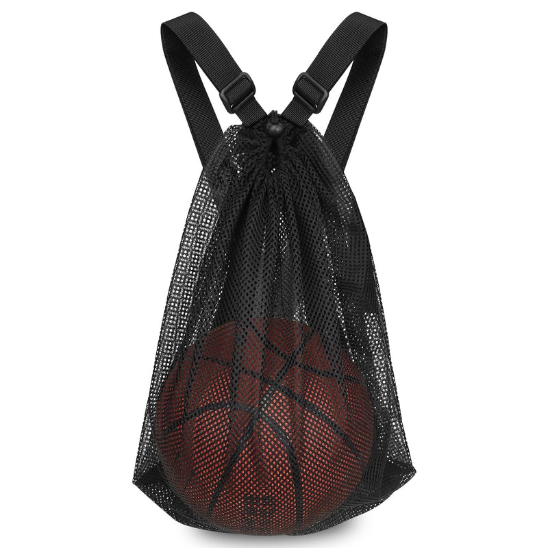 Mordx1pcs Basketball Bag 15 * 20 inch Sports Single Ball Bag Drawstring Mesh Backpack, for Carrying Soccer Volleyball Baseball football Carrier Single Outdoor Sports Equipment
