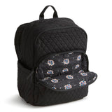 Vera Bradley Women's Premium Cotton Large Bancroft Backpack, Moonless Night, One Size